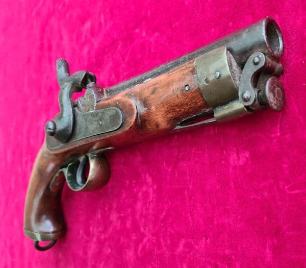 A  Victorian period British military .56 cal percussion EIC pistol. Circa 1840-1860. Ref 3289